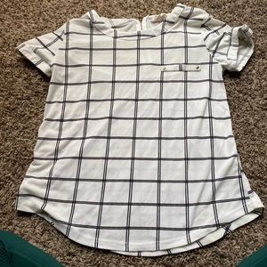 Black and white gingham style top